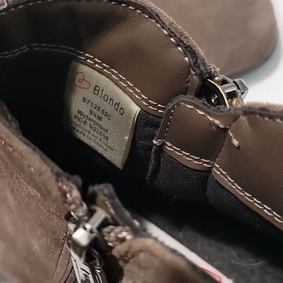 Blondo Stacked Block Heel Suede Boots - Picture 12 of 15